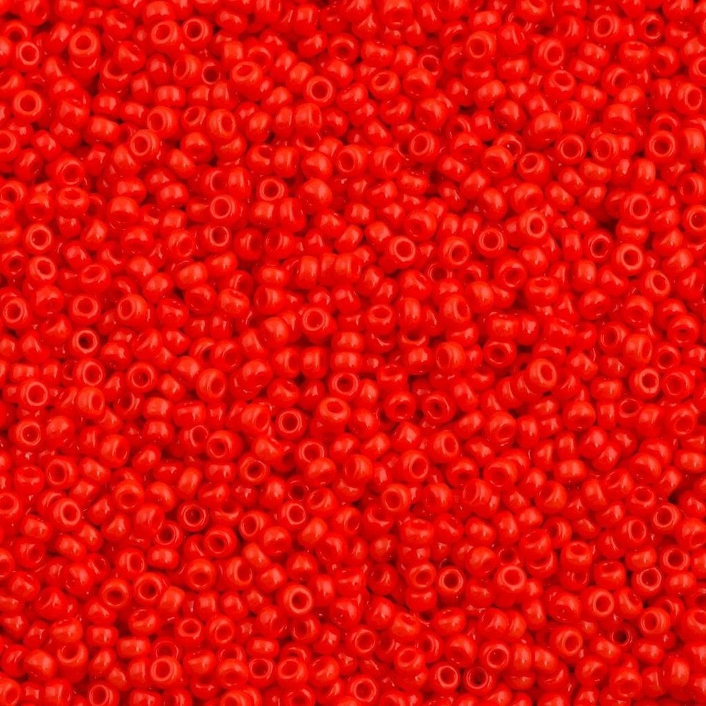Miyuki Beads, MiyukiRoundBeads11/0-0407 Opaque Red
