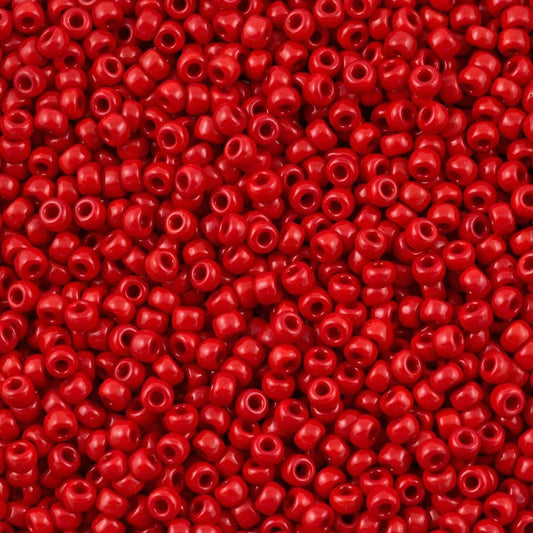 Miyuki Beads, MiyukiRoundBeads 8/0- 0408 Opaque Dark Red
