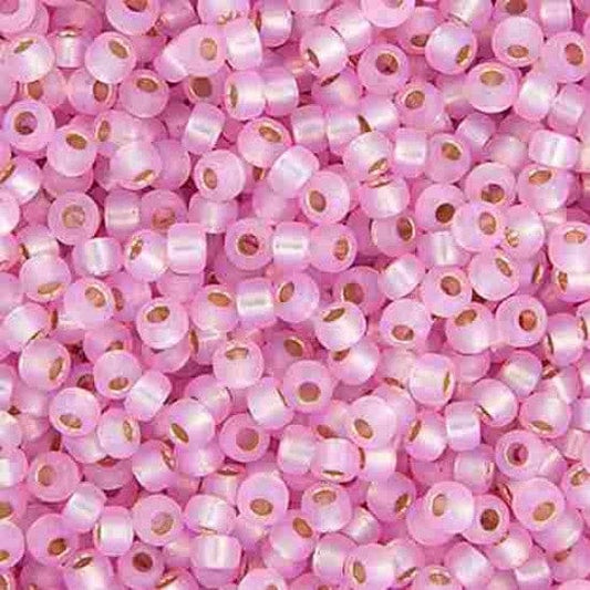 Miyuki Beads, MiyukiRoundBeads 8/0-0643 Dyed Light Pink S/L Alabaster