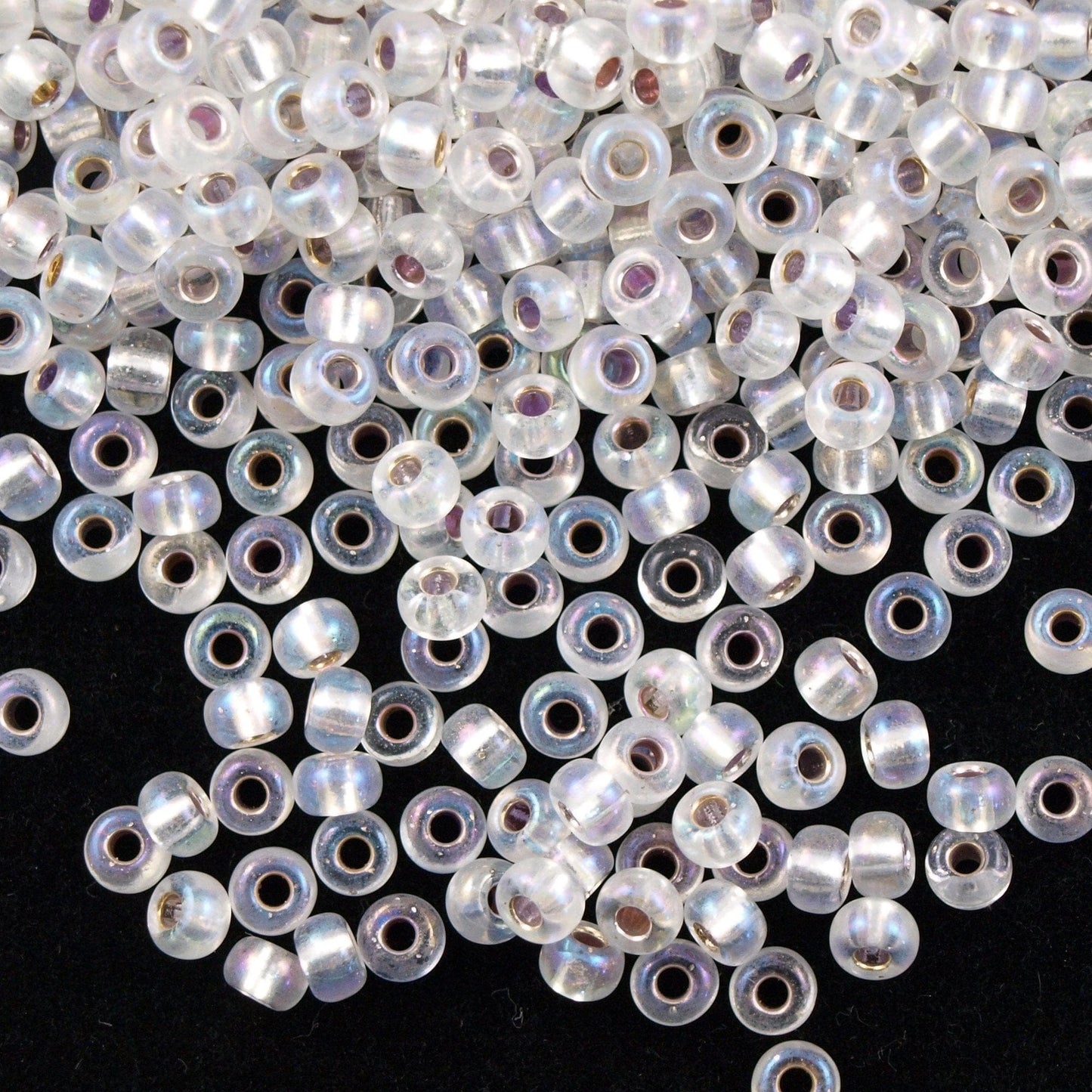 Miyuki Beads, MiyukiRoundBeads 6/0-1001 Silver Lined Crystal