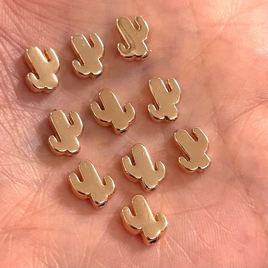 Rose Gold Plated Cactus Spacer - 7x9mm