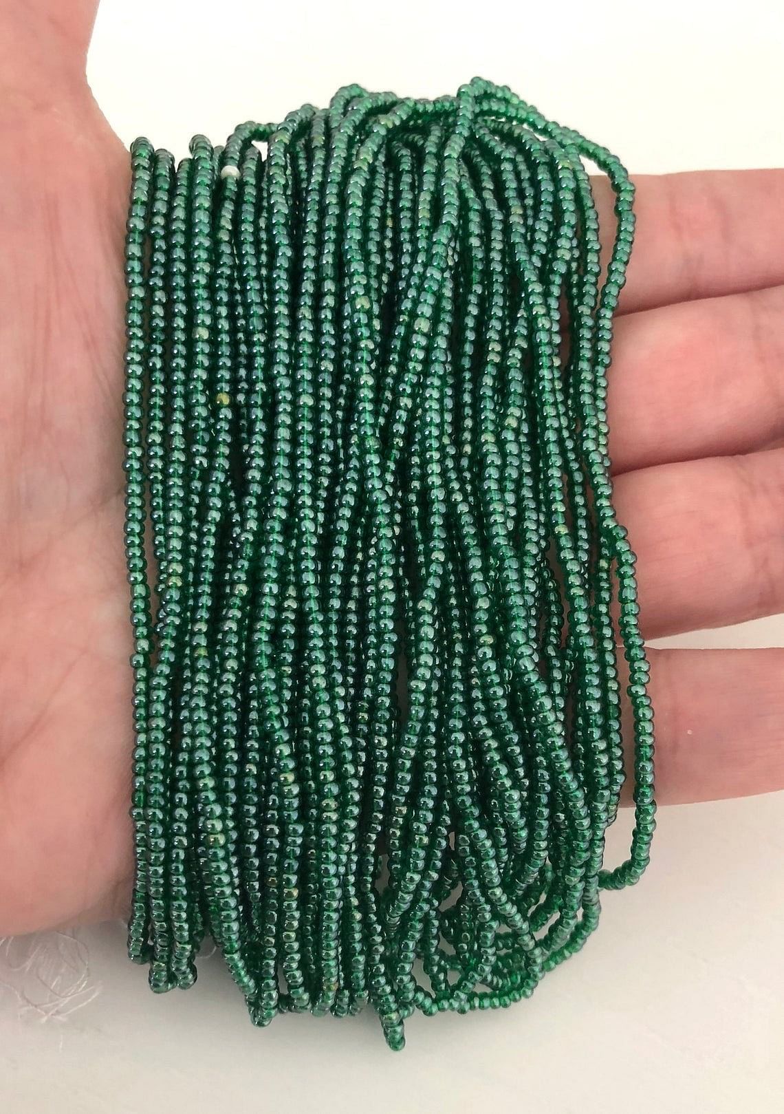 Preciosa Dizi Sand Beads 11/0 -56120-Transparent Green 