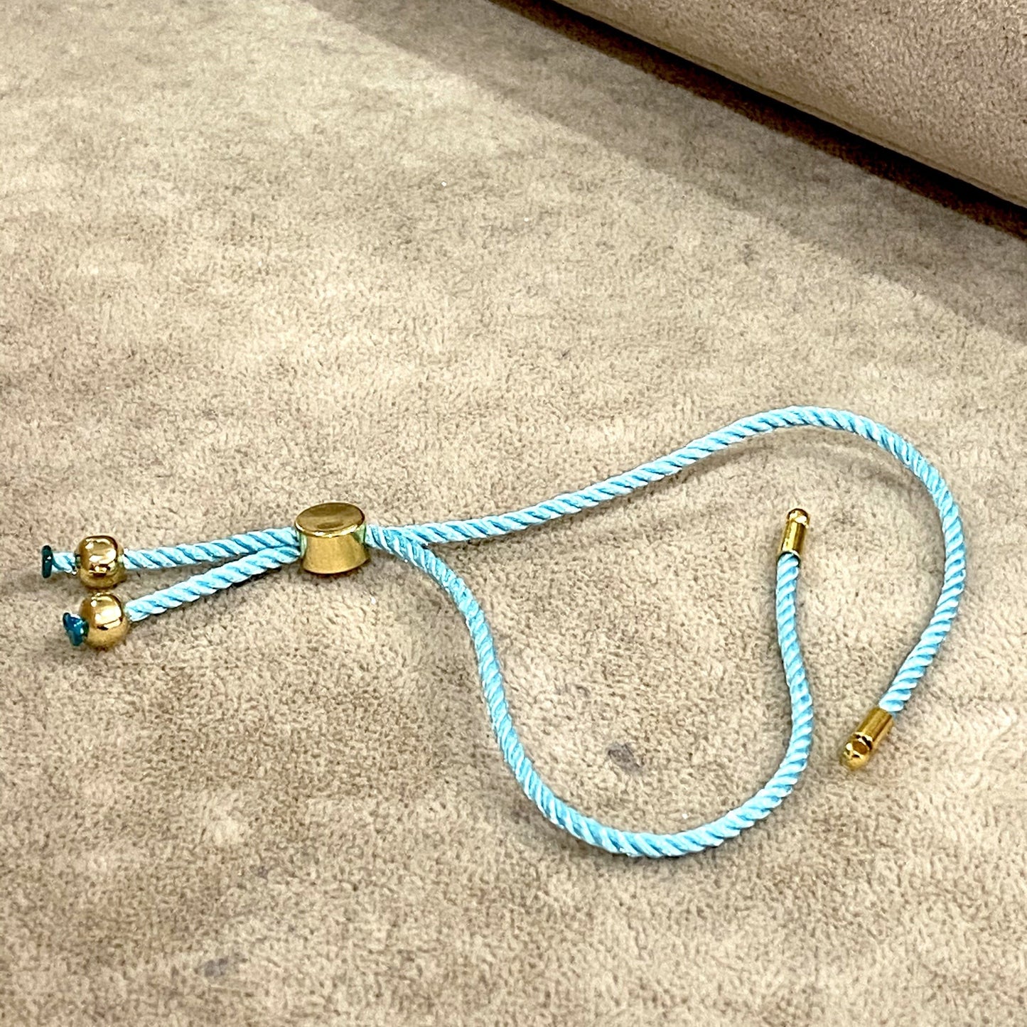 Gold Plated Rope Lift - Turquoise