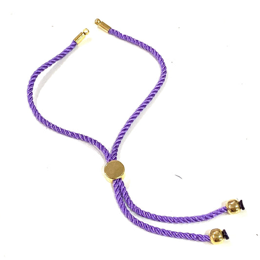Gold Plated Rope Lift - Lilac