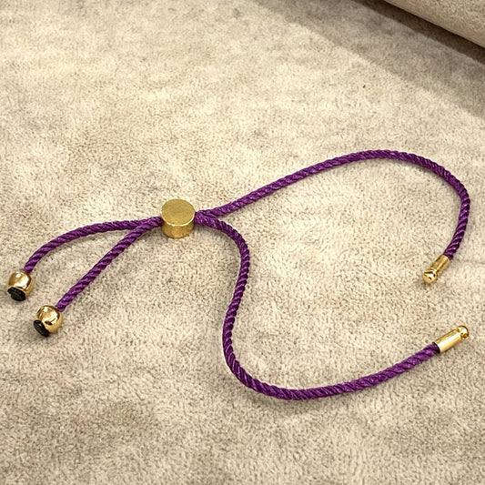 Gold Plated Rope Lift - Purple