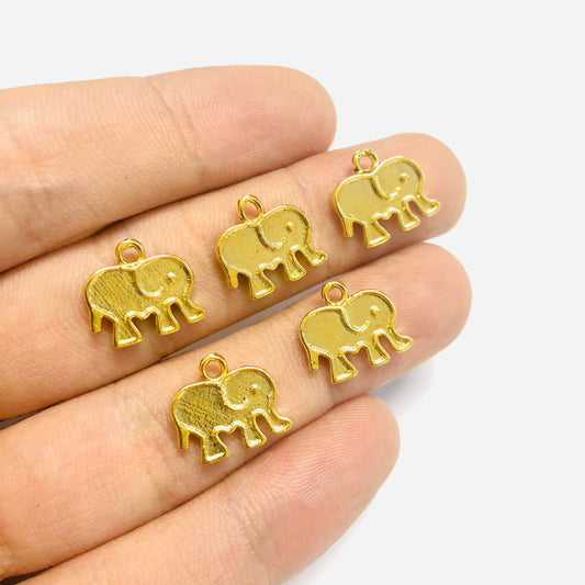Vergoldete Elefanten-Schaukelhalterung aus Messing