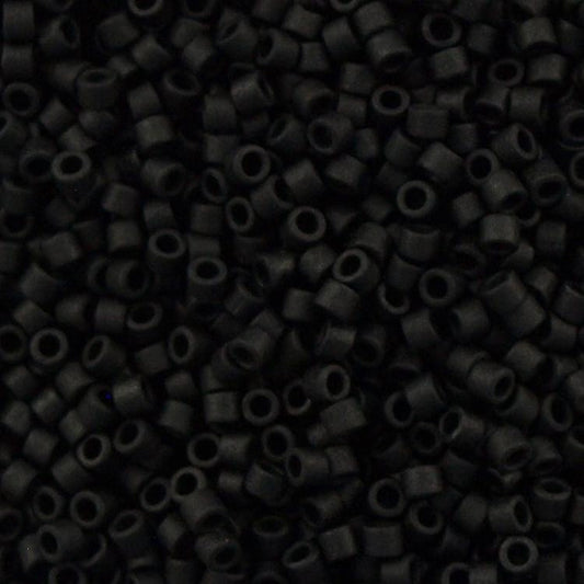 Miyuki Beads, Miyuki Delica 11/0 DB0310 Black Matted
