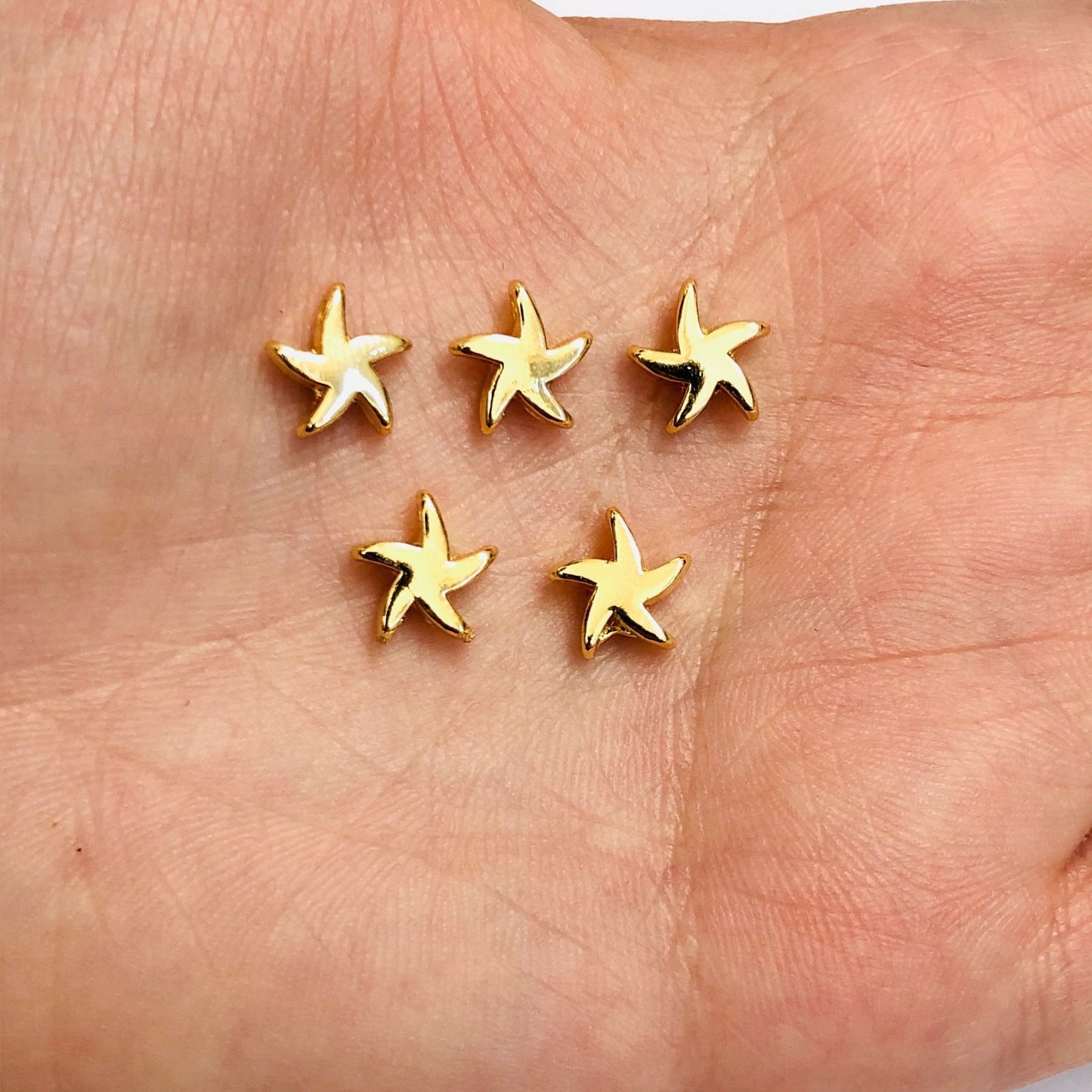 Vergoldeter Seestern-Abstandshalter – 9 mm