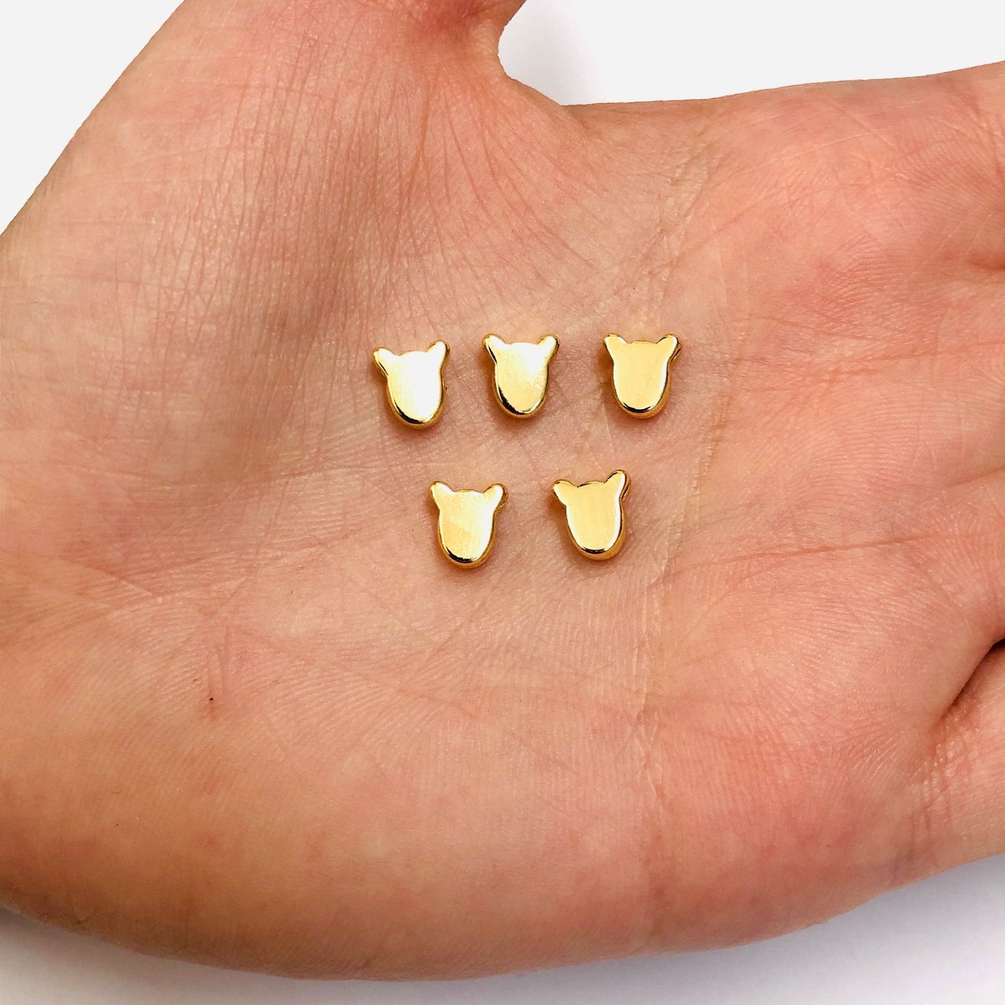 Gold Plated 6x7mm Spacer