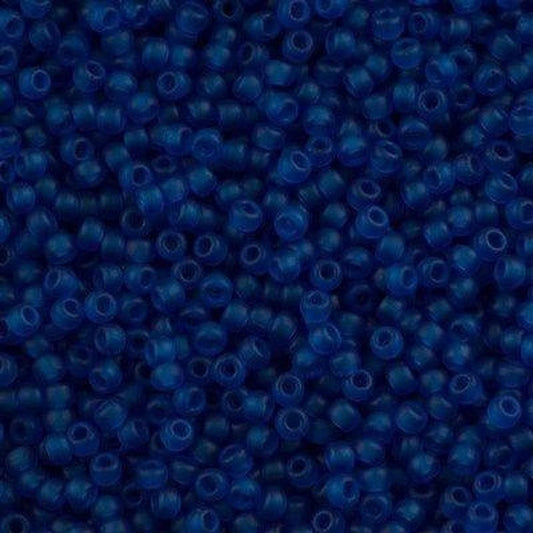 Miyuki Beads, MiyukiRoundBeads 8/0-0149F Matt Transparent Capri Blau