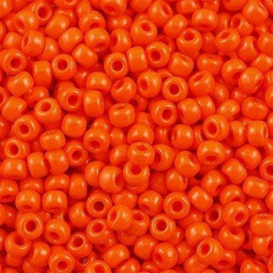 Miyuki-Perlen, MiyukiRoundBeads 8/0-0406 Undurchsichtiges Orange