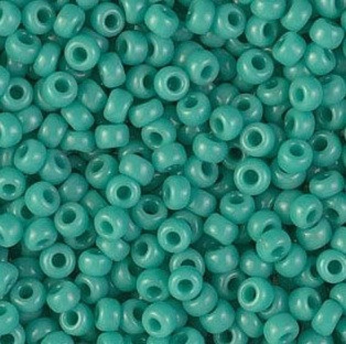Miyuki Beads, MiyukiRoundBeads 8/0-0412 Opaque Turquoise Green