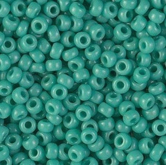 Miyuki Beads, MiyukiRoundBeads 8/0-0412 Opaque Turquoise Green