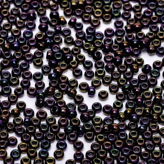 Miyuki Beads, MiyukiRoundBeads 8/0-0454 Metallic Purple Iris