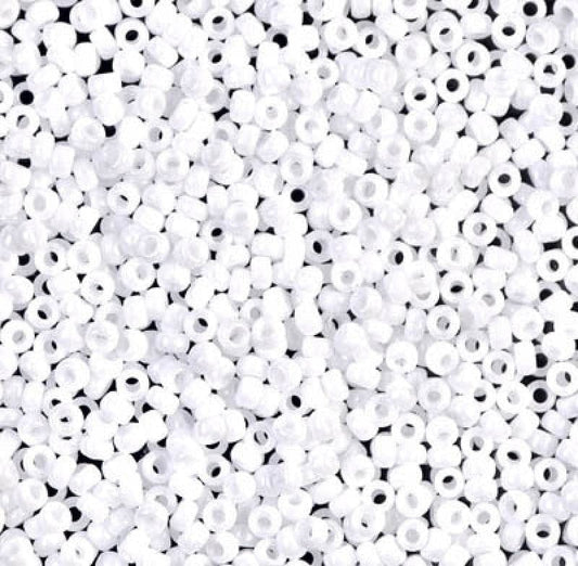 Miyuki Beads, MiyukiRoundBeads11/0-0402 White Opaque