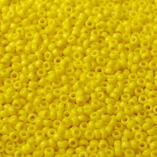 Miyuki-Perlen, MiyukiRoundBeads11/0-0404 Undurchsichtiges Gelb