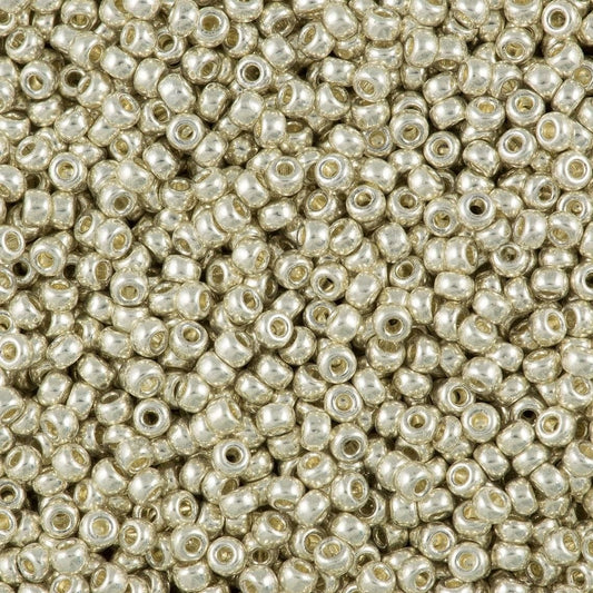 Miyuki-Perlen, MiyukiRoundBeads 8/0-1051 (0181) Galvanisiertes Silber