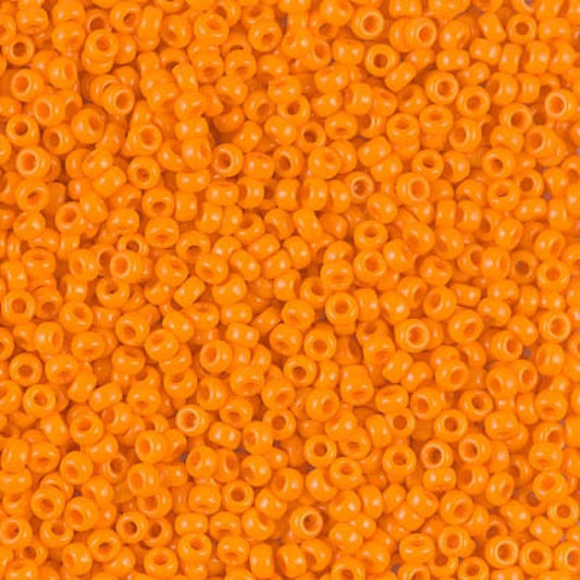 Miyuki Beads, MiyukiRoundBeads11/0-0405 Opaque Tangerine