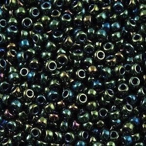 Miyuki Beads, MiyukiRoundBeads11/0-0453 Metallic Forest Green Iris