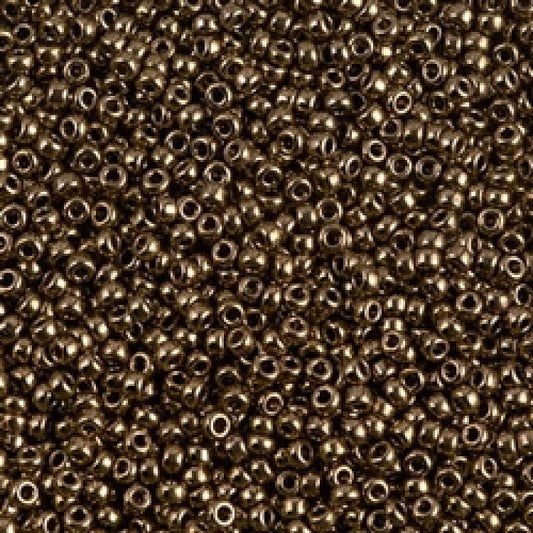 Miyuki Beads, MiyukiRoundBeads11/0-0457 Metallic Dark Bronze