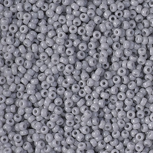 Miyuki Beads, MiyukiRoundBeads11/0-0498 Opaque Cement Gray