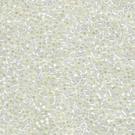Miyuki Beads, MiyukiRoundBeads11/0-0551 Gilt Lined White Opal