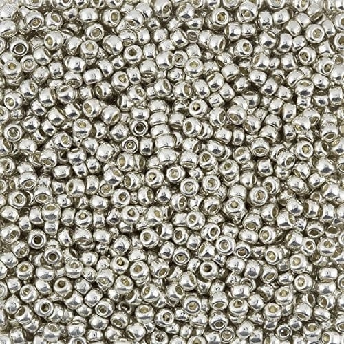 Miyuki-Perlen, MiyukiRoundBeads11/0-1051 Galvanisiertes Silber