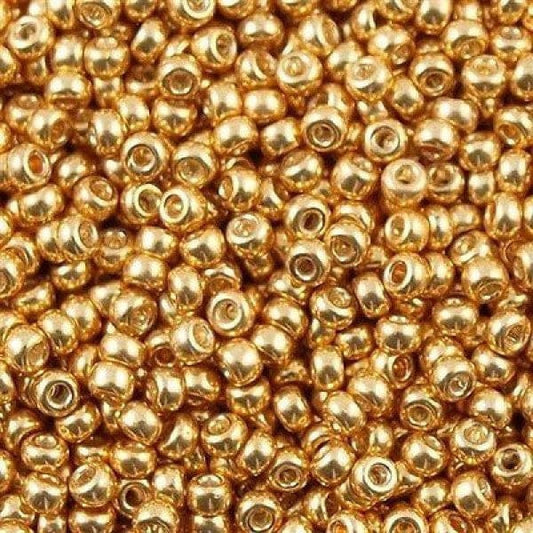 Miyuki Beads, MiyukiRoundBeads11/0-1053 Galvanized Yellow Gold