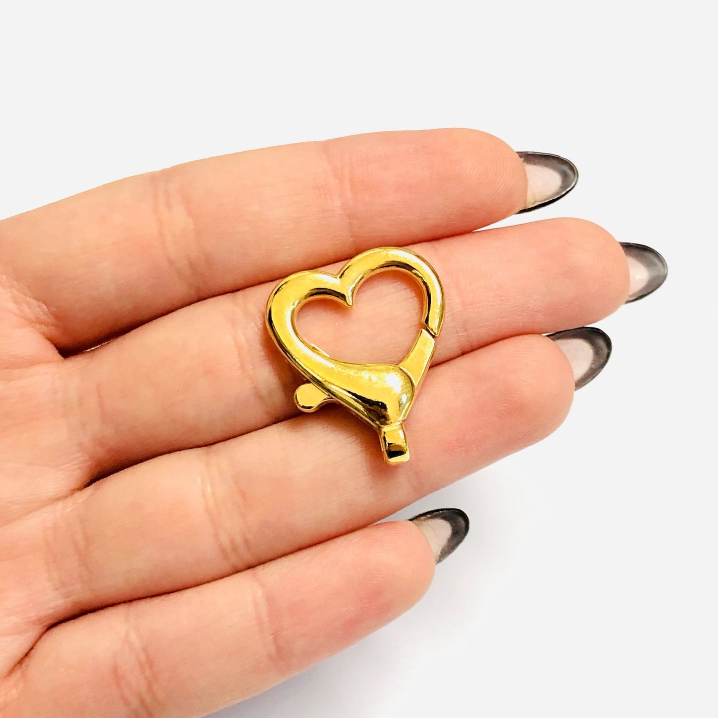 Gold Plated Heart Clip - 2