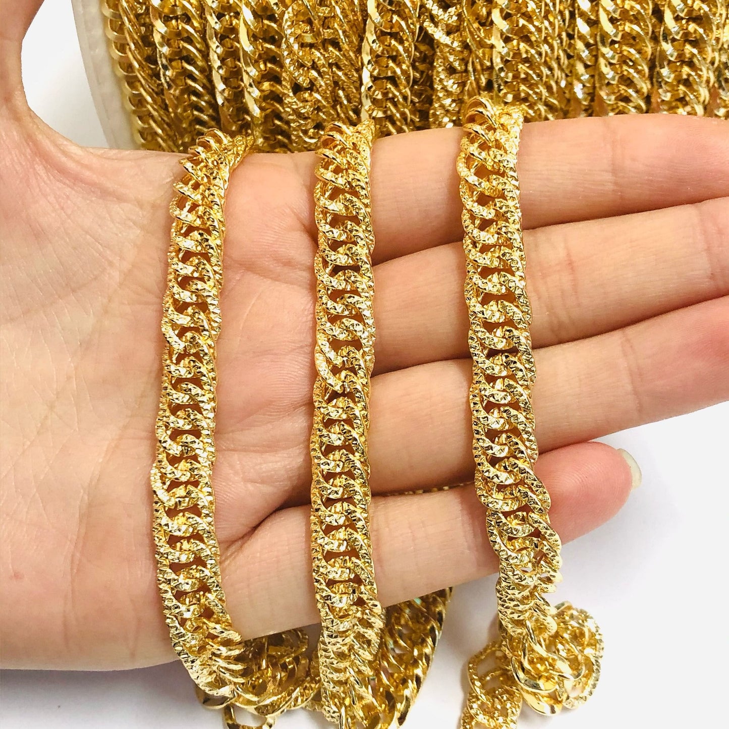 Gold Plated 8x10mm Chain