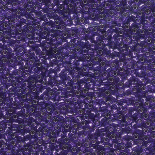 Miyuki Beads, MiyukiRoundBeads11/0-1344 Purple Silver Lined