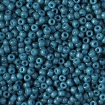 Miyuki Beads, MiyukiRoundBeads11/0-1685 Matted Gray Blue