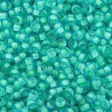Miyuki Beads, MiyukiRoundBeads11/0-1927 Mint Lined Aqua