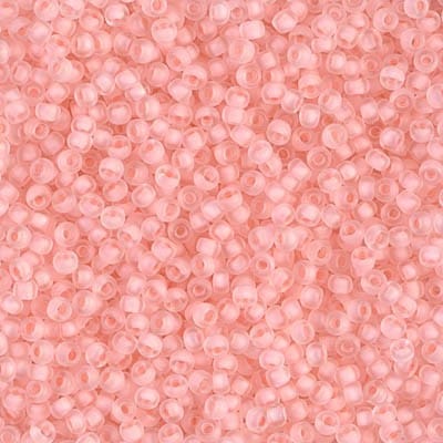 Miyuki Beads, MiyukiRoundBeads11/0-1934 SF Baby Pink Lined Crystal