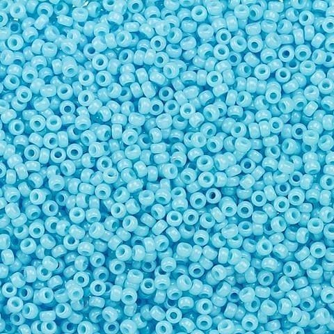 Miyuki Beads, MiyukiRoundBeads15/0-0413 Opaque Light Blue