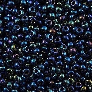 Miyuki Beads, MiyukiRoundBeads11/0-0452 Metallic Dark Blue Iris