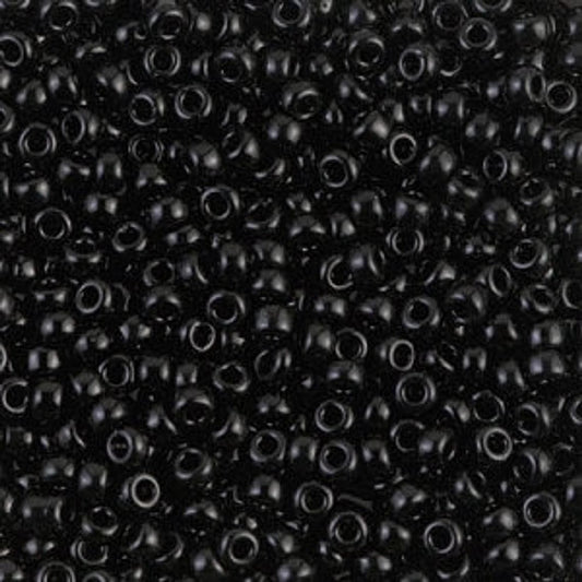 Miyuki Beads, MiyukiRoundBeads 8/0-0401 Black