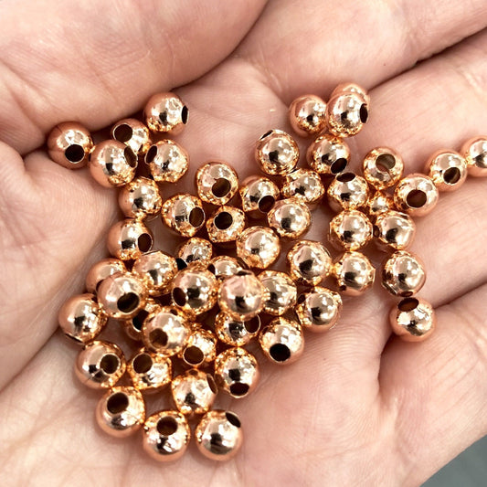 Rose Gold Plated 6mm Ball Spacer