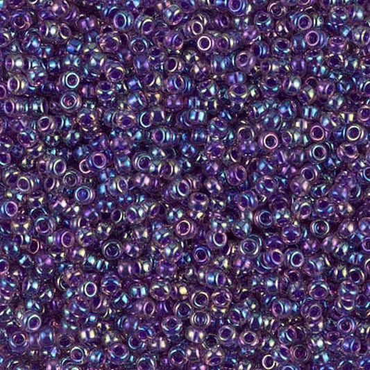 Miyuki Beads, MiyukiRoundBeads11/0-0356 Purple Lined Amethyst AB