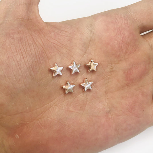 Rose Gold Plated Star Spacer - 8mm