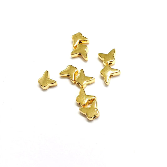 Gold Plated 6x7mm Butterfly Spacer