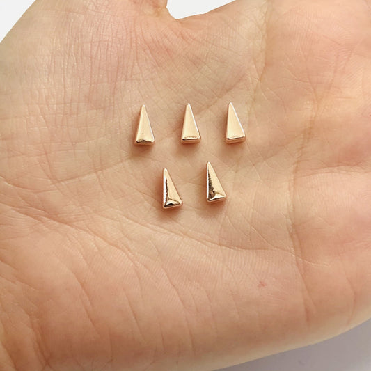 Rose Gold Plated 4x8 Triangle Spacer