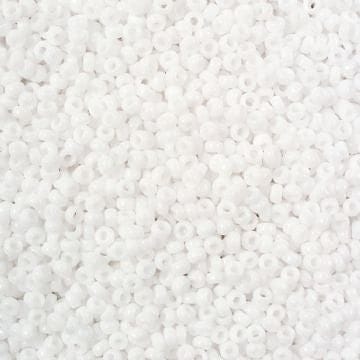Miyuki Beads, MiyukiRoundBeads15/0-0402 Opaque White