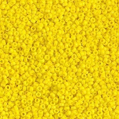 Miyuki Beads, MiyukiRoundBeads15/0-0404 Opaque Yellow