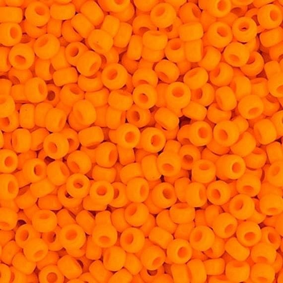 Miyuki Boncuk, MiyukiRoundBeads15/0-0405 Opaque Tangerine