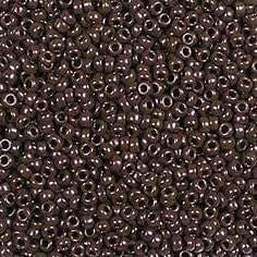 Miyuki Beads, MiyukiRoundBeads15/0-0409 Opaque Chocolate Brown