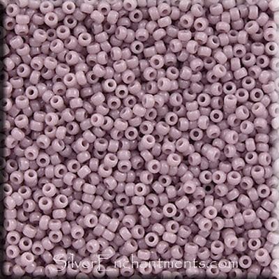 Miyuki Beads, MiyukiRoundBeads15/0-0410 Opaque Lavender