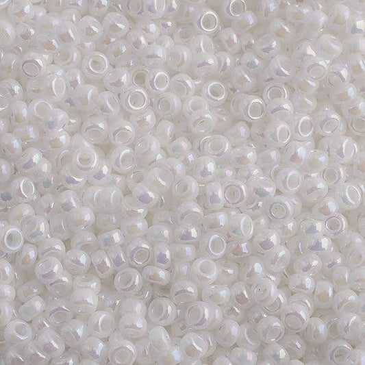 Miyuki Beads, MiyukiRoundBeads15/0-0471 White Pearl AB