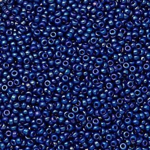 Miyuki Beads, MiyukiRoundBeads15/0-1945 Opaque Cobalt Luster