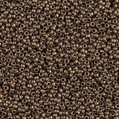 Miyuki Beads, MiyukiRoundBeads15/0-2006 Metallic Dark Bronze